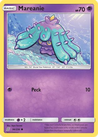 Mareanie (096/236) - SUM  - Common - Reverse Holofoil