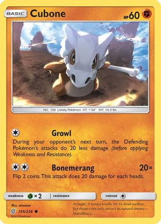 Cubone (105/236) - SUM  - Common