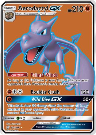 Aerodactyl GX (Full Art) (224) - SUM  - Ultra Rare - Holofoil