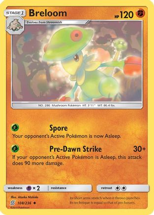 Breloom (108/236) - SUM  - Uncommon - Reverse Holofoil