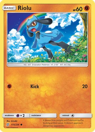 Riolu (115) (115/236) - SUM  - Common - Reverse Holofoil