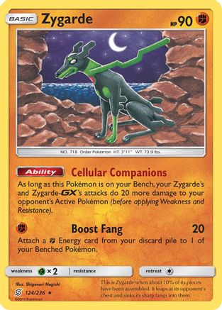 Zygarde (124/236) - SUM  - Rare - Reverse Holofoil