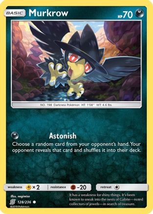 Murkrow (128) (128/236) - SUM  - Common - Reverse Holofoil