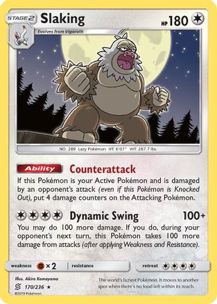 Slaking (170/236) - SUM  - Holo Rare - Holofoil