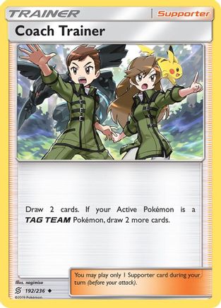 Coach Trainer (192/236) - SUM  - Uncommon - Reverse Holofoil