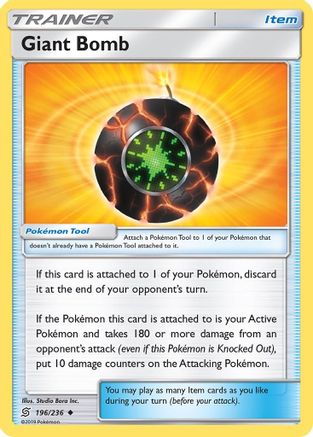 Giant Bomb (196/236) - SUM  - Uncommon - Reverse Holofoil