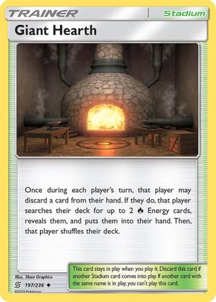 Giant Hearth (197/236) - SUM  - Uncommon - Reverse Holofoil
