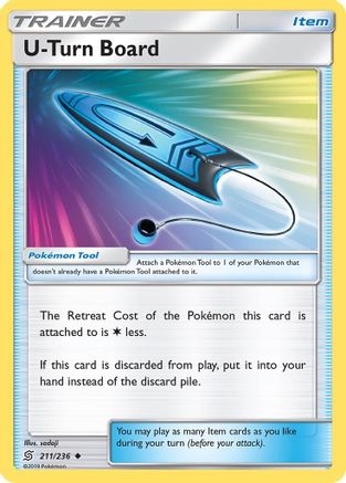 U-Turn Board (211/236) - SUM  - Uncommon - Reverse Holofoil