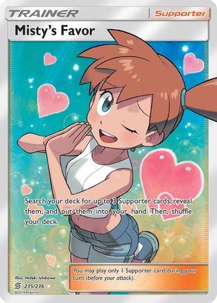 Misty's Favor (Full Art) (235) - SUM  - Ultra Rare - Holofoil