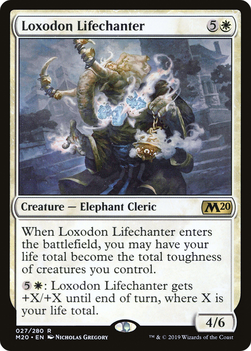 Loxodon Lifechanter (M20-027) - rare - Foil