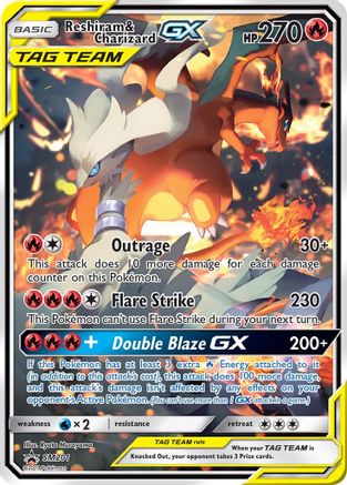 Reshiram & Charizard GX (SM201) - SP  - Promo - Holofoil