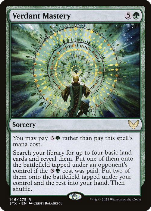 Verdant Mastery (STX-146) - rare - Foil