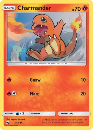 Charmander (007/68) - HF  - Common - Reverse Holofoil