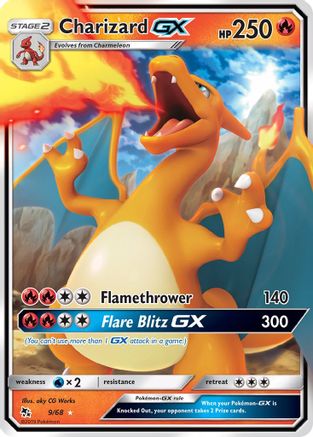 Charizard GX (009/68) - HF  - Ultra Rare - Holofoil