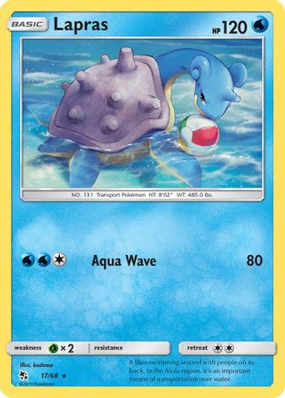 Lapras (017/68) - HF  - Rare - Reverse Holofoil