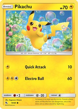 Pikachu (019/68) - HF  - Common - Reverse Holofoil
