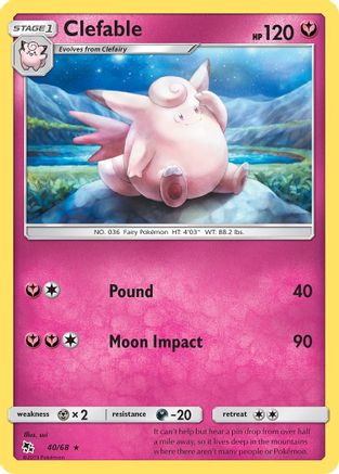Clefable (040/68) - HF  - Rare