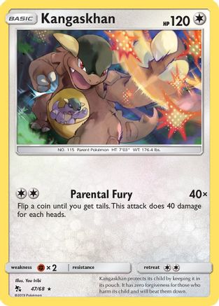 Kangaskhan (047/68) - HF  - Rare - Reverse Holofoil
