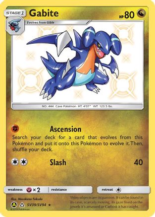Gabite (SV39/SV94) - HFSV  - Shiny Holo Rare - Holofoil