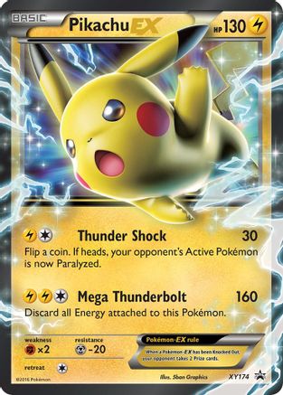 Pikachu EX (XY174) - JC  - Promo - Holofoil