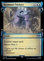 Saruman's Trickery (LTR-519) - uncommon: (Showcase) - Foil