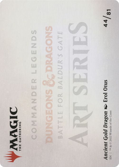 Ancient Gold Dragon // Ancient Gold Dragon (ACLB-044) - common (Borderless)