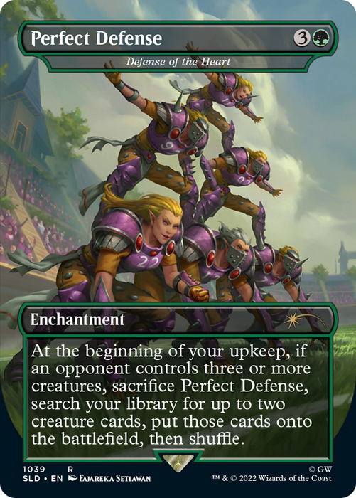 Defense of the Heart (SLD-1039) - rare / Perfect Defense (Borderless) - Foil