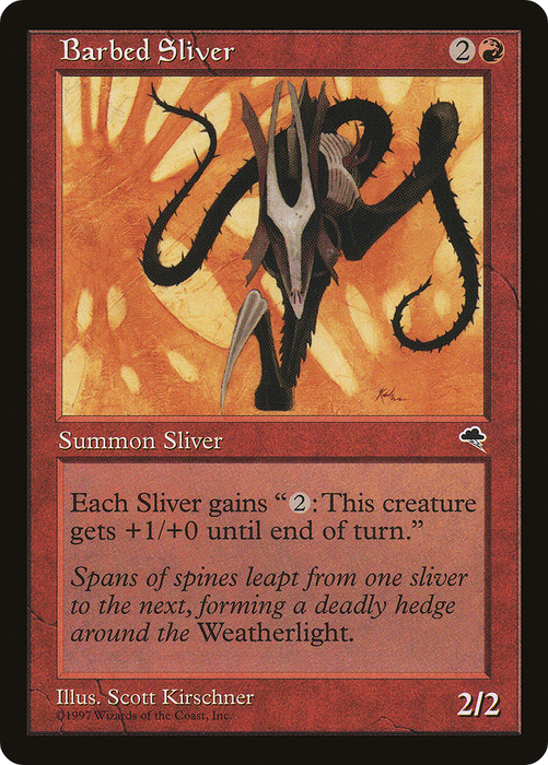 Barbed Sliver (TMP-163) - uncommon