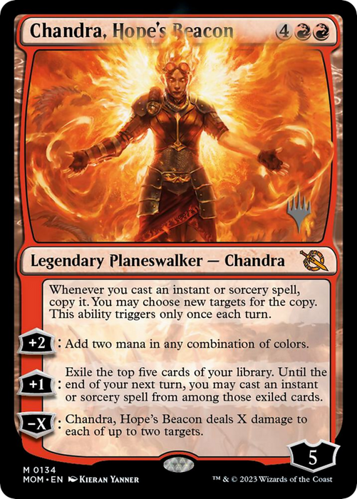 Chandra, Hope's Beacon (PPMOM-134P) - mythic - Foil
