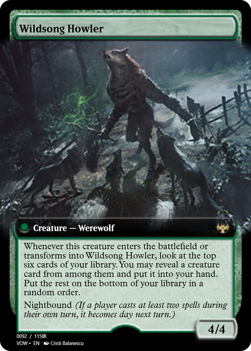 Howlpack Piper // Wildsong Howler (PRM-95425) - rare