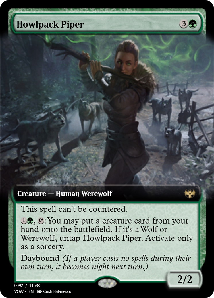 Howlpack Piper // Wildsong Howler (PRM-95425) - rare - Foil