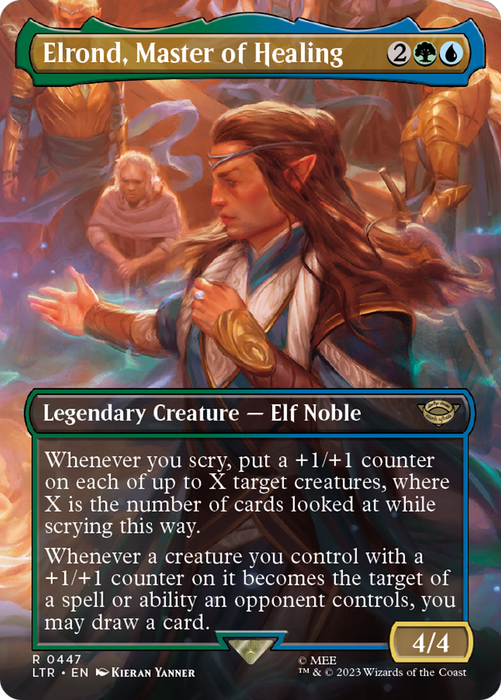 Elrond, Master of Healing (LTR-447) - rare (Borderless) - Foil