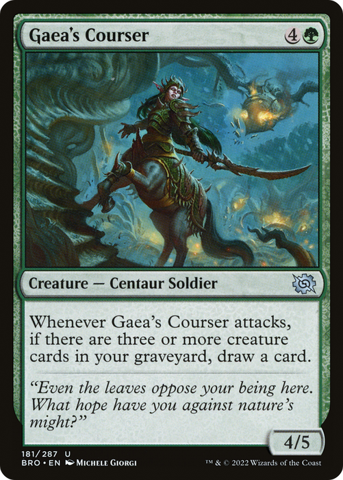 Gaea's Courser (BRO-181) - uncommon