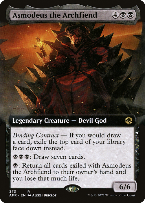 Asmodeus the Archfiend (AFR-373) - rare: (Extended Art)