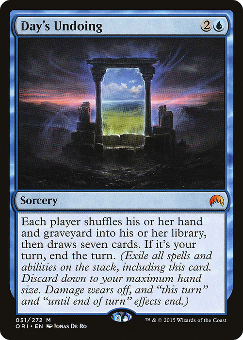 Day's Undoing (ORI-051) - mythic - Foil