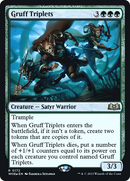 Gruff Triplets (PRE-172S) - rare - Foil