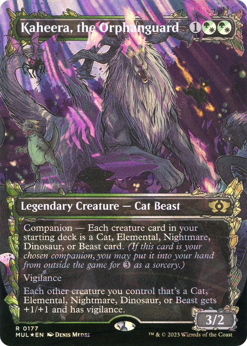 Kaheera, the Orphanguard (MUL-177) - rare: (Showcase) (Borderless) - Foil