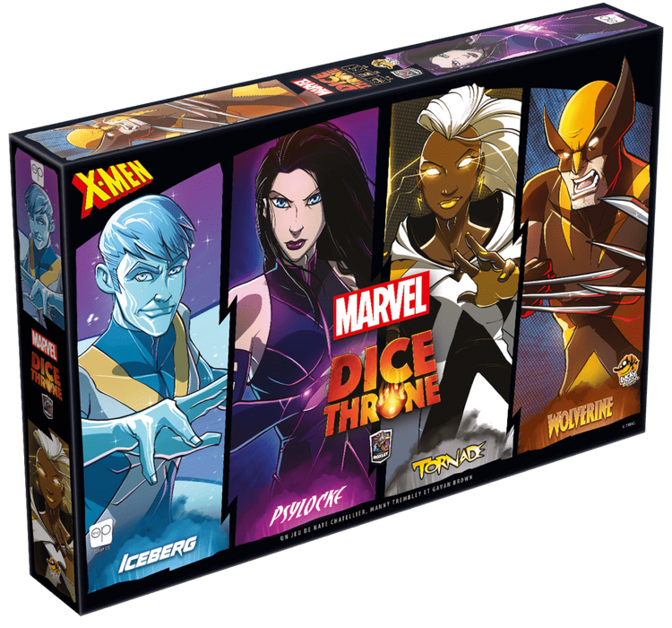 Dice Throne: Marvel X-Men: Ice Man vs. Psylocke vs. Storm vs. Wolverine (French)