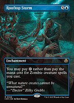 Rooftop Storm (INR-306) - rare: (enchantment) (Borderless)