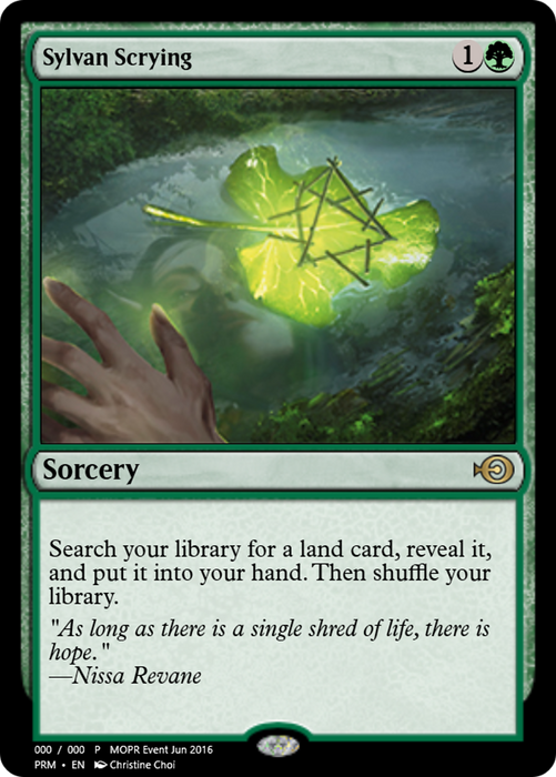 Sylvan Scrying (PRM-60476) - rare - Foil