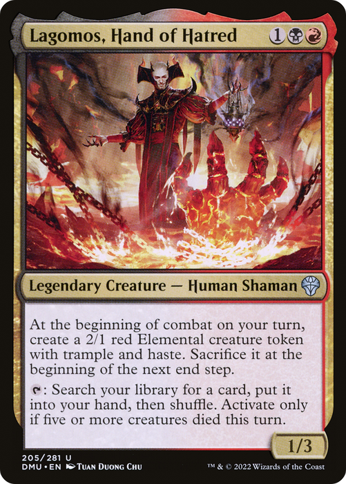 Lagomos, Hand of Hatred (DMU-205) - uncommon