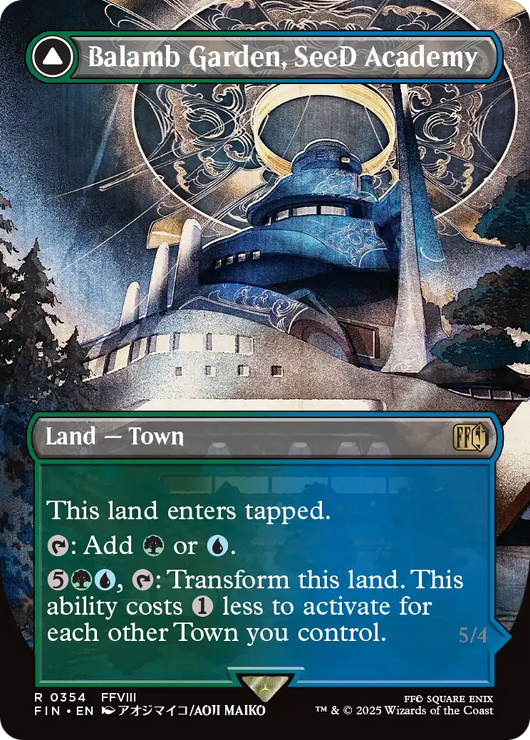 Balamb Garden, SeeD Academy (Borderless) (FIN-354) - rare (Borderless)