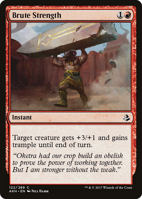 Brute Strength (AKH-122) - common - Foil