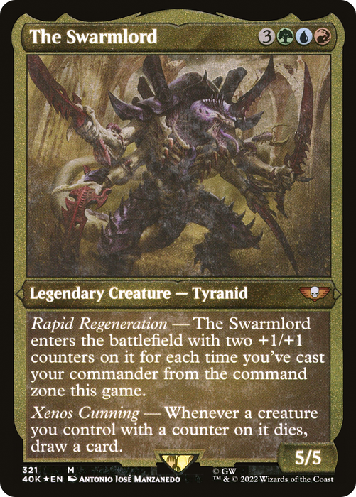 The Swarmlord (40K-321) - mythic - Etched Foil