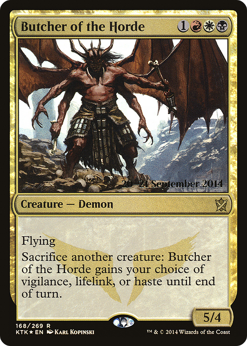 Butcher of the Horde (PRE-168S) - rare - Foil