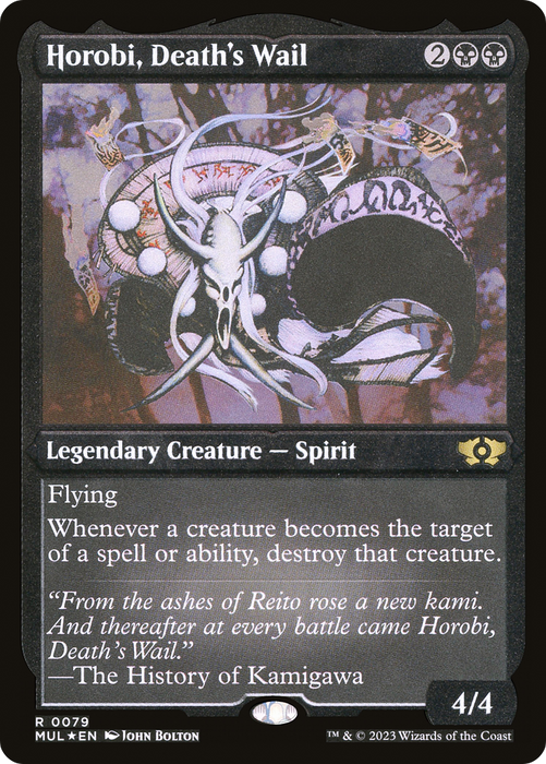 Horobi, Death's Wail (MUL-079) - rare - Etched Foil