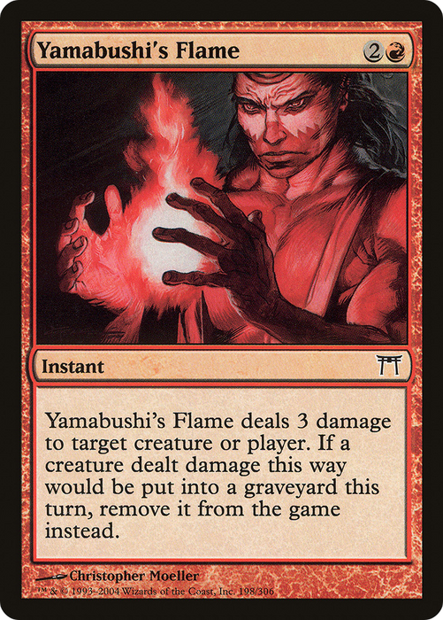 Yamabushi's Flame (CHK-198) - common - Foil
