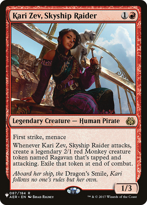 Kari Zev, Skyship Raider (LIST-AER-87) - rare