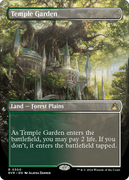 Temple Garden (RVR-300) - rare (Borderless) - Foil