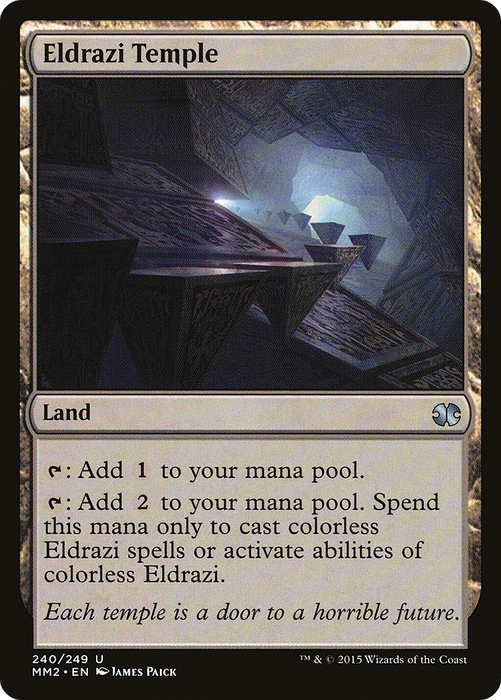 Eldrazi Temple (MM2-240) - uncommon - Foil
